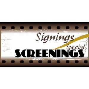  3x6 Vinyl Banner   Movie Theater Special Events 