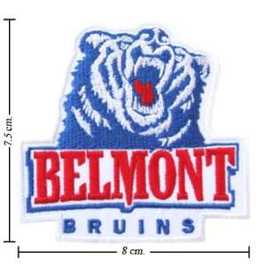 Belmont Bruins Logo Embroidered Iron on Patches Free Shipping From 