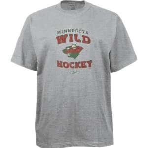  Minnesota Wild Stacked Logo T Shirt: Sports & Outdoors