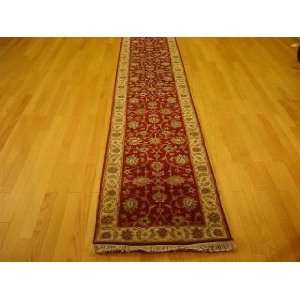  2x17 Hand Knotted Agra India Rug   26x175: Home 
