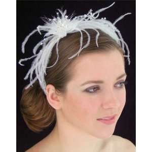  Ostrich Feather Wedding Hair Accessory: Beauty