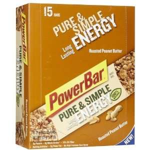  Power Bar Pure & Simple Energy Bars, Roasted Peanut Butter 