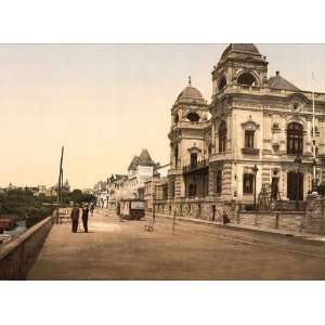   Travel Poster   The casino and front of Foncillon Royan France 24 X 18