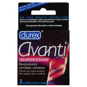  Avanti Non Latex Condoms 3 Pack