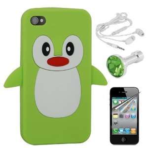  for Apple iPhone 4 4S : Penguin Silicone Skin Case for Apple iPhone 