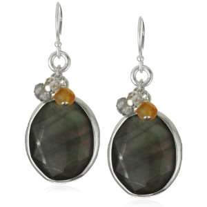   Passionata Sterling Silver with Shell Doublet Drop Earrings: Jewelry