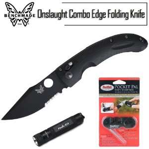  Benchmade Knife Mini Onslaught Combo Edge Folding Knife 