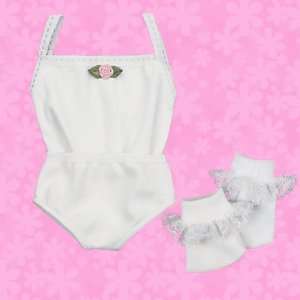  3 Pc. Lace Trimmed Doll Underwear and Lace Doll Socks Set 