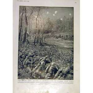 German Ruse Decoy Ypres War Ww1 Soldiers Print 1915 