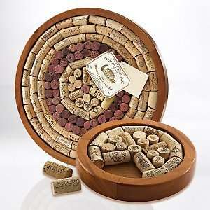  Round Wine Cork Board & Trivet Kit Set