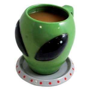 Big Mouth Toys The Alien Cup and Saucer Mug:  Kitchen 