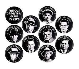 PROHIBITION GANGSTERS   10 MAGNETS   1920s/mafia  