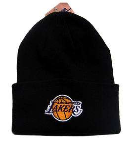 Los Angeles Lakers Black Knit Beanie Cap Hat  