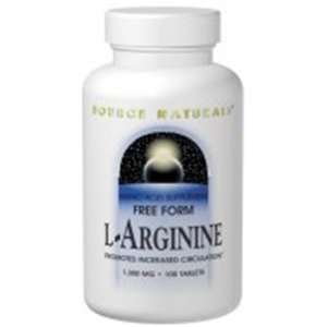 Arginine 500 mg 100 Caps, Source Naturals  Grocery 
