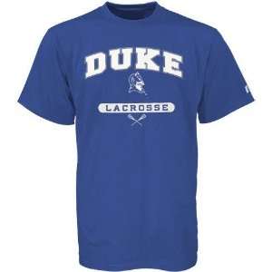NCAA Russell Duke Blue Devils Duke Blue Lacrosse T shirt:  