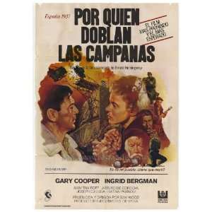   Foreign 27x40 Gary Cooper Ingrid Bergman Akim Tamiroff