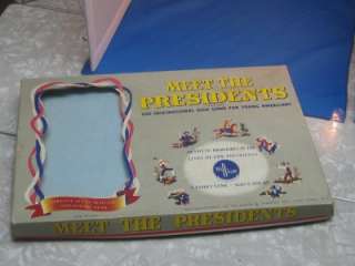 Vintage 1953 Meet The Presidents Quiz Game Exec Cond  
