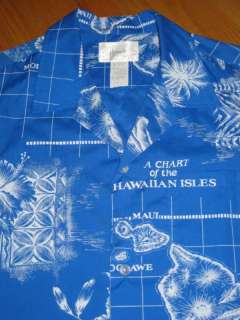 Mens HOWIE Made In Hawaii Aloha Hawaiian Shirt Large  