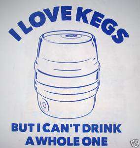 medium party keg funny college humor vintage t shirt  