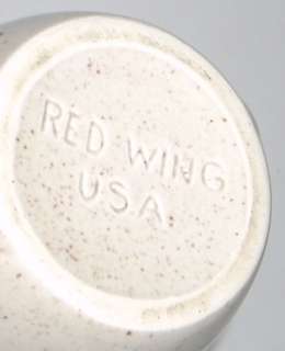 Vintage Red Wing Bob White Casserole & Cream Pitcher  