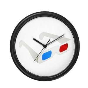 WALL CLOCK   Anaglyph 3D Glasses Design 10 Home 