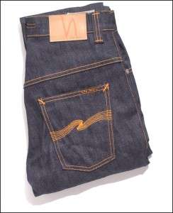 Nudie Jeans THIN FINN Organic Dry Stretch Twill Indigo 34x32  