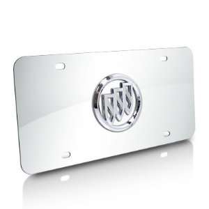  Buick 3D Chrome Logo on Polished Steel License Plate 