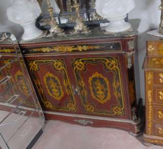 French Louis XV Inlay Credenza Sideboard Cabinet  