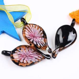 Murano Lampwork Glass Flower Butterfly Pendant Bead 1PC  