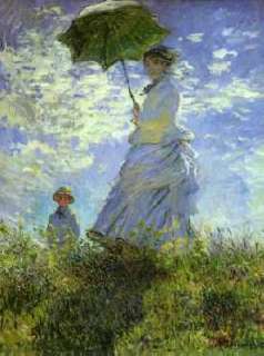 HUGE Claude Monet Woman with a Parasol Repro CANVAS ART  