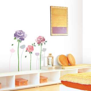 decor accents self adhesive wall sticker violet rose kr 0017
