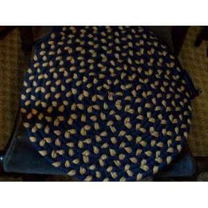  decorator chair pads navy/gold in set of six Everything 