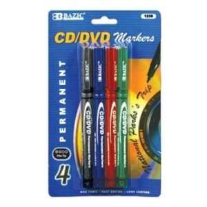   Color CD/DVD Permanent Marker (4/Pack) Case Pack 144 