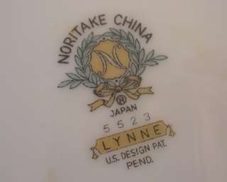 Noritake China LYNNE #5523 B&B Plates & Platter Tray  