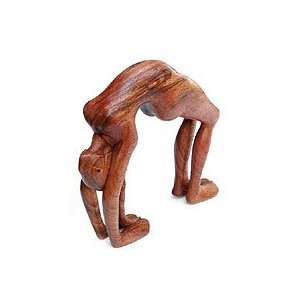    NOVICA Wood statuette, Lithe Yoga Backbend Home & Kitchen