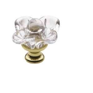  Baldwin   4306 1 Floral Crystal Knob: Home Improvement