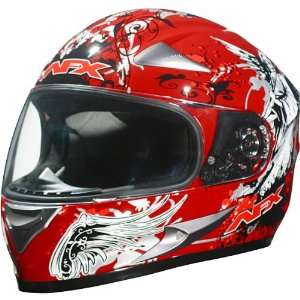   AFX FX 90 Helmet Color Red Angel Size Medium M 0101 4393 Automotive