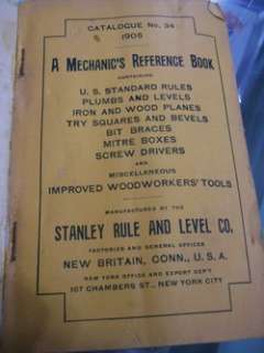 Stanley Rule & Level Co. Catalogue No. 34 1905  