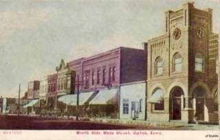 OGDEN, IA NORTH SIDE MAIN STREET NOYES BLOCK BUILDING  