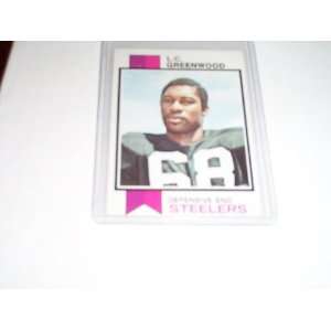 Pittsburgh Steelers LC Greenwood 1973 topps football trading card #165