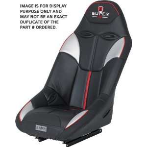   Speed Industries Super TZ Seats   Black/Silver/Red 48223: Automotive