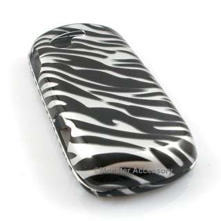 SILVER Zebra Hard Skin Case Samsung Gravity 3 Accessory  