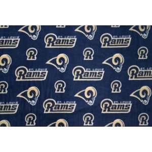   St Louis Rams Football Fleece Fabric Print By the Yard: Home & Kitchen