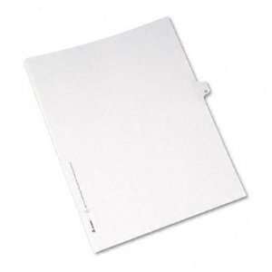 All State Style Side Tab Legal Index, Number 40, 8 1/2x11, 25 Sheets 
