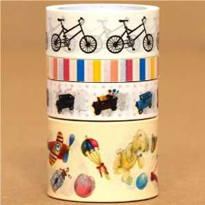 Paper Tape set bike car toys stripes: Toys & Games