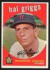 1959 Topps Hal Griggs 434 Washington Senators BVG 7 5 Nr  