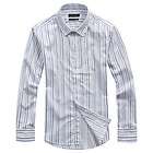 ZARA Man Blue Long Sleeve Casual / Formal Shirt with White Detail Size 