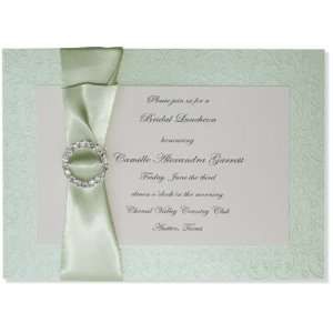  Elegant and Formal Invitations   Embossed Celadon Tiara Invitation 