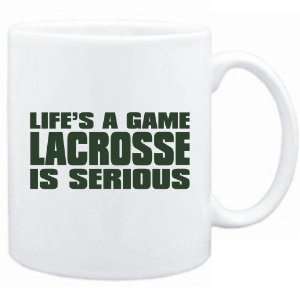  New  Life Is A Game , Lacrosse Is Serious !!!  Mug 