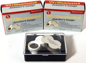 10X 20X JEWELERS LOUPE MAGNIFIER MAGNIFYING GLASS  